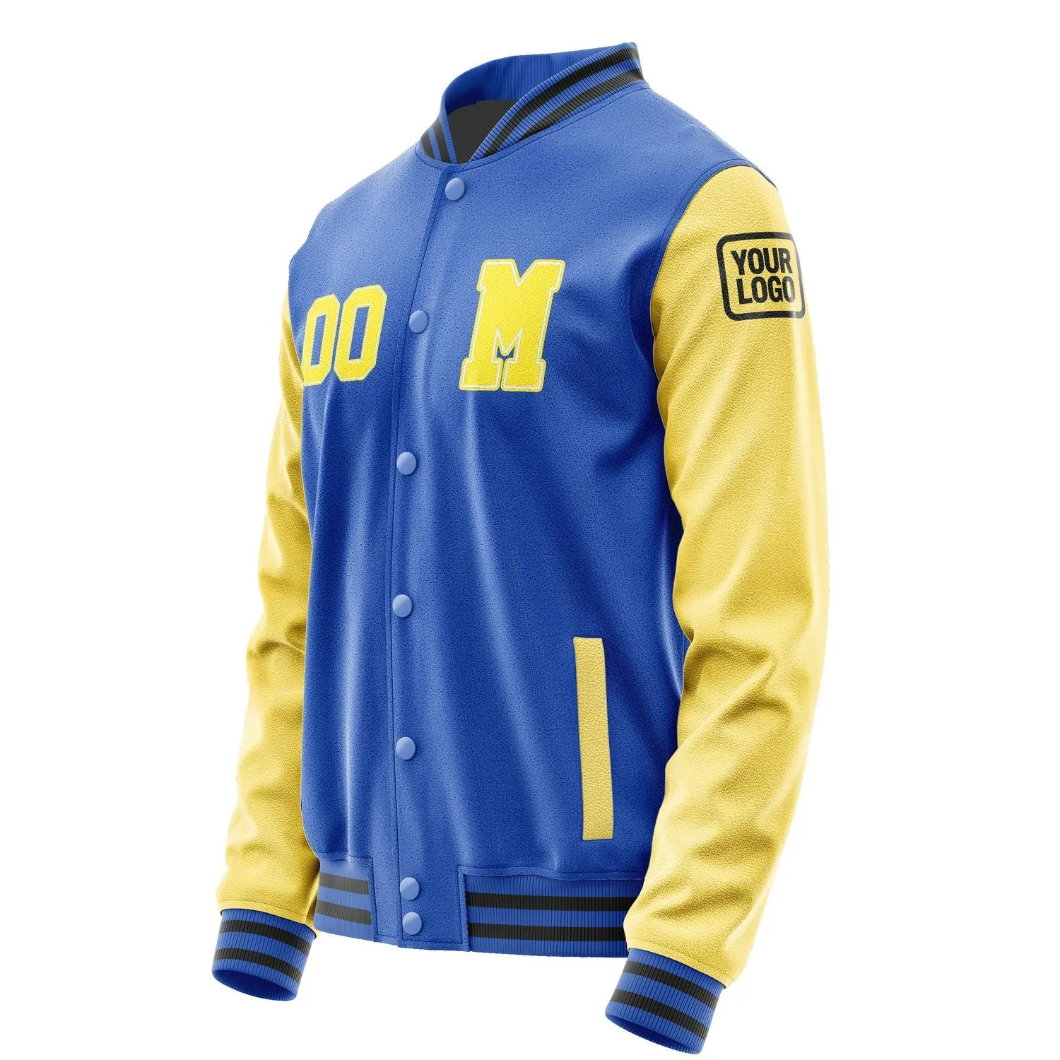 Custom Sky Blue Light Yellow Jacket sold by Tailorly product image thumbnail 2