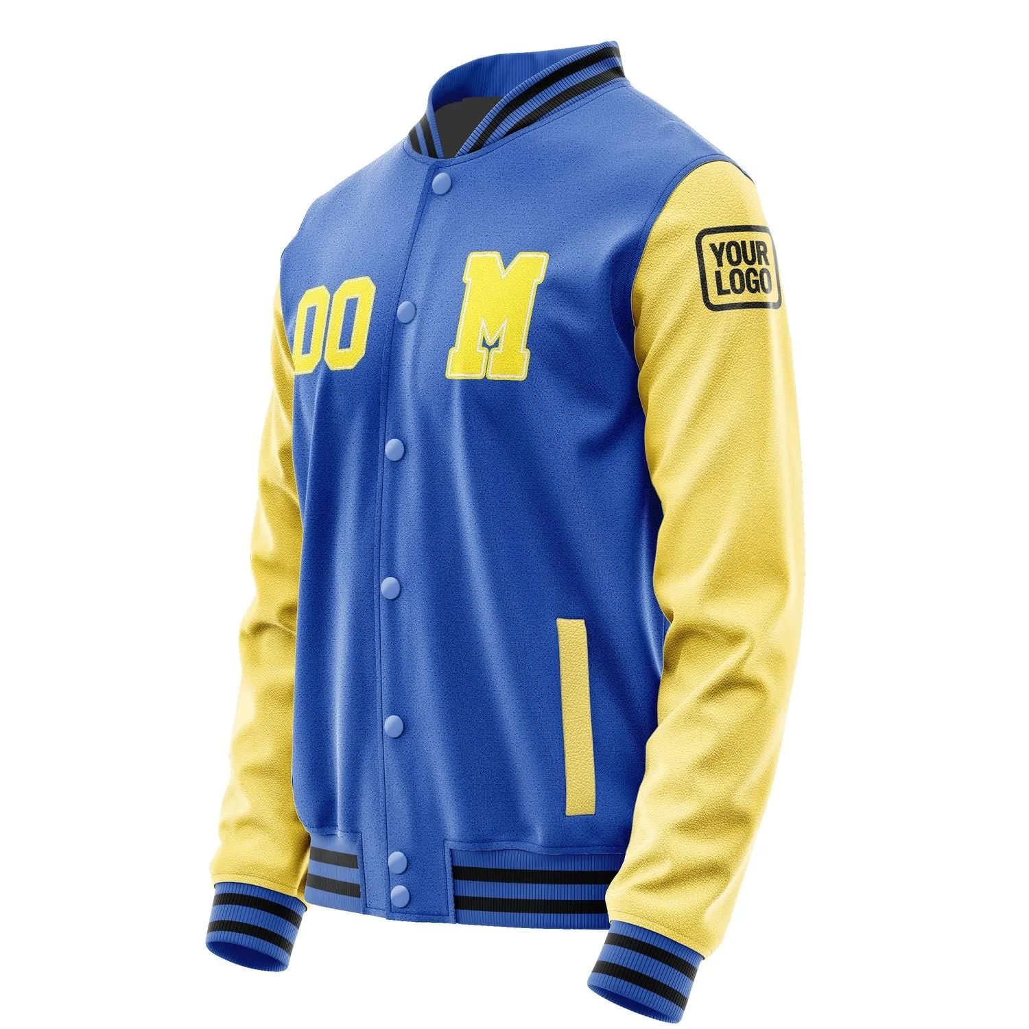 Custom Sky Blue Light Yellow Jacket sold by Tailorly product image thumbnail 2