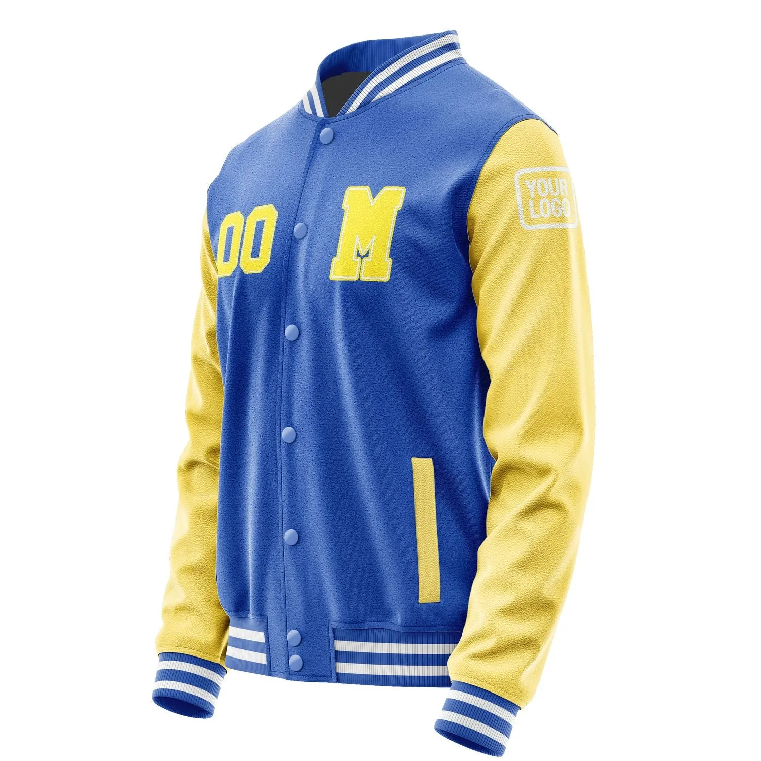 Custom Sky Blue Light Yellow Jacket sold by Tailorly product image thumbnail 2