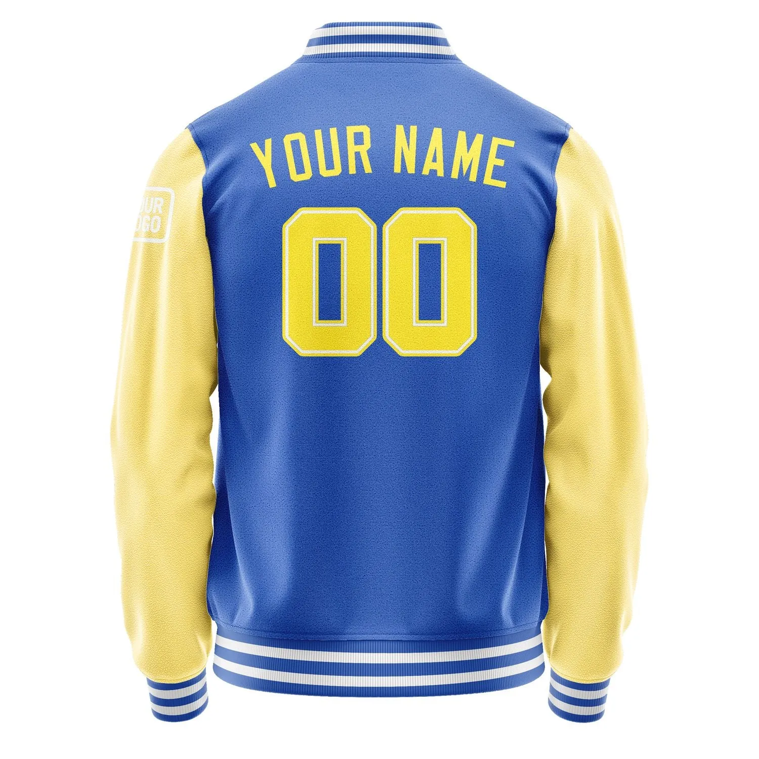 Custom Sky Blue Light Yellow Jacket sold by Tailorly product image thumbnail 3