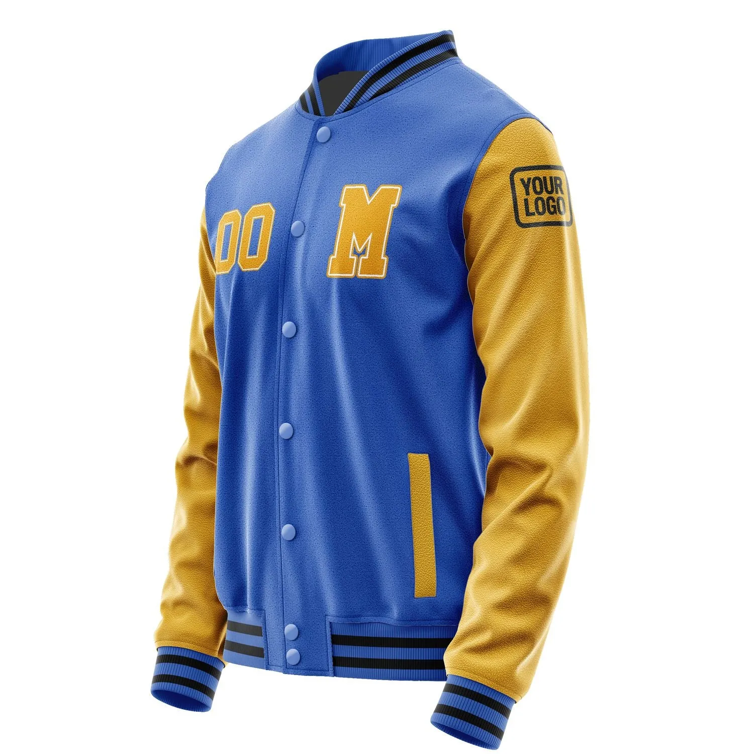 Custom Sky Blue Yellow Jacket sold by Tailorly product image thumbnail 2