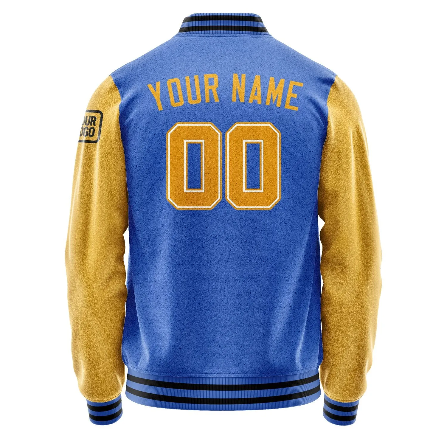 Custom Sky Blue Yellow Jacket sold by Tailorly product image thumbnail 3