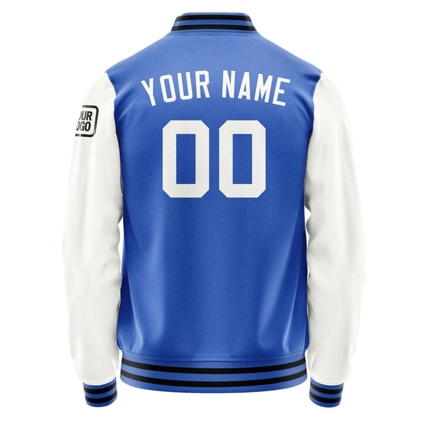 Custom Sky Blue White Jacket sold by Tailorly product image thumbnail 3