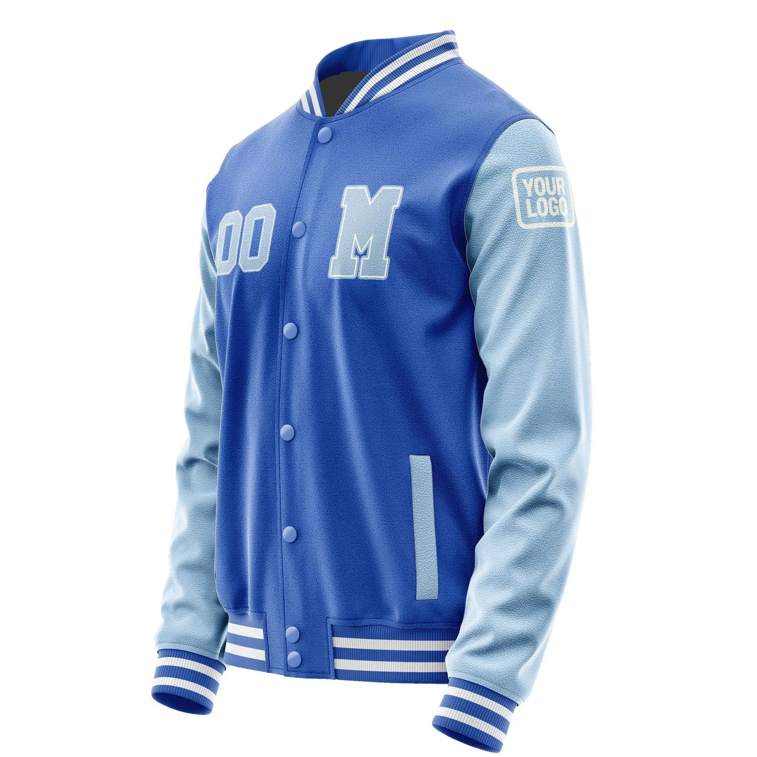 Custom Sky Blue Light Blue Jacket sold by Tailorly product image thumbnail 2