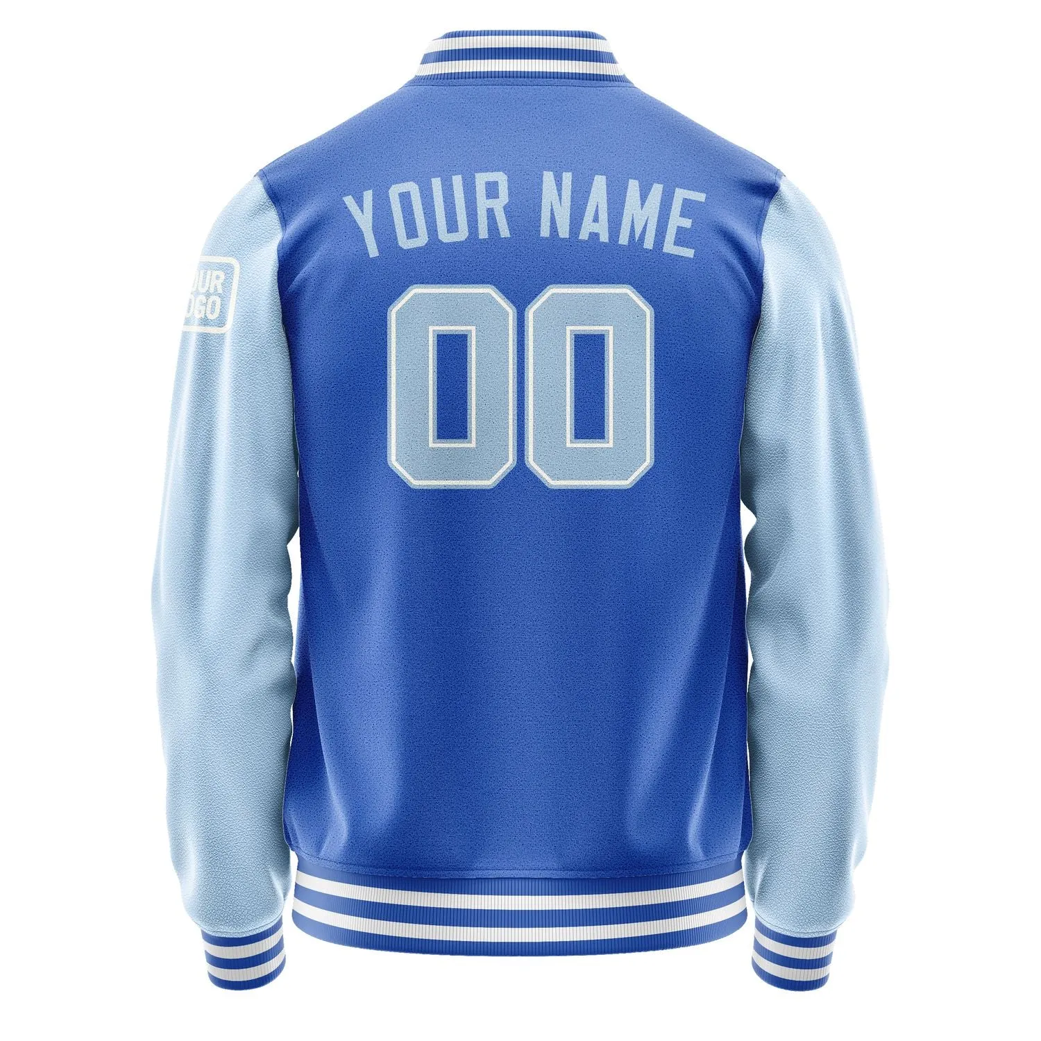 Custom Sky Blue Light Blue Jacket sold by Tailorly product image thumbnail 3