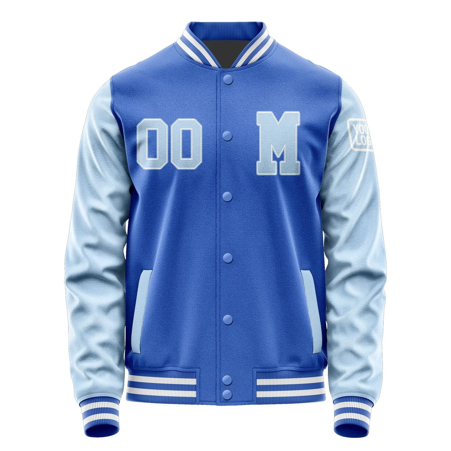 Custom Sky Blue Light Blue Jacket sold by Tailorly product image thumbnail 4