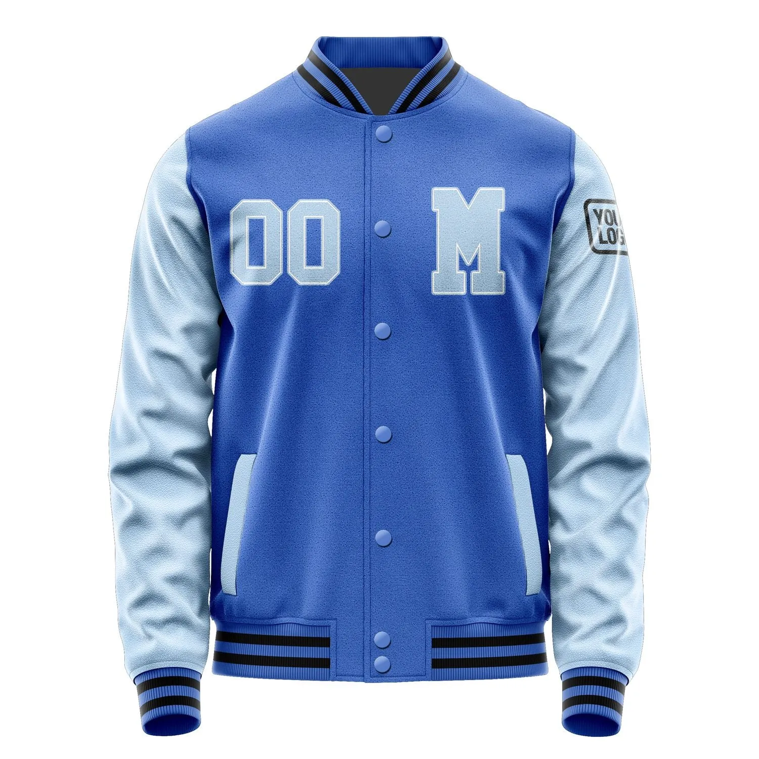 Custom Sky Blue Light Blue Jacket sold by Tailorly product image thumbnail 4