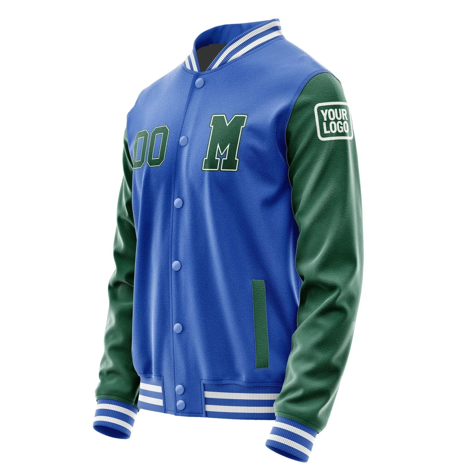 Custom Sky Blue Green Jacket sold by Tailorly product image thumbnail 2