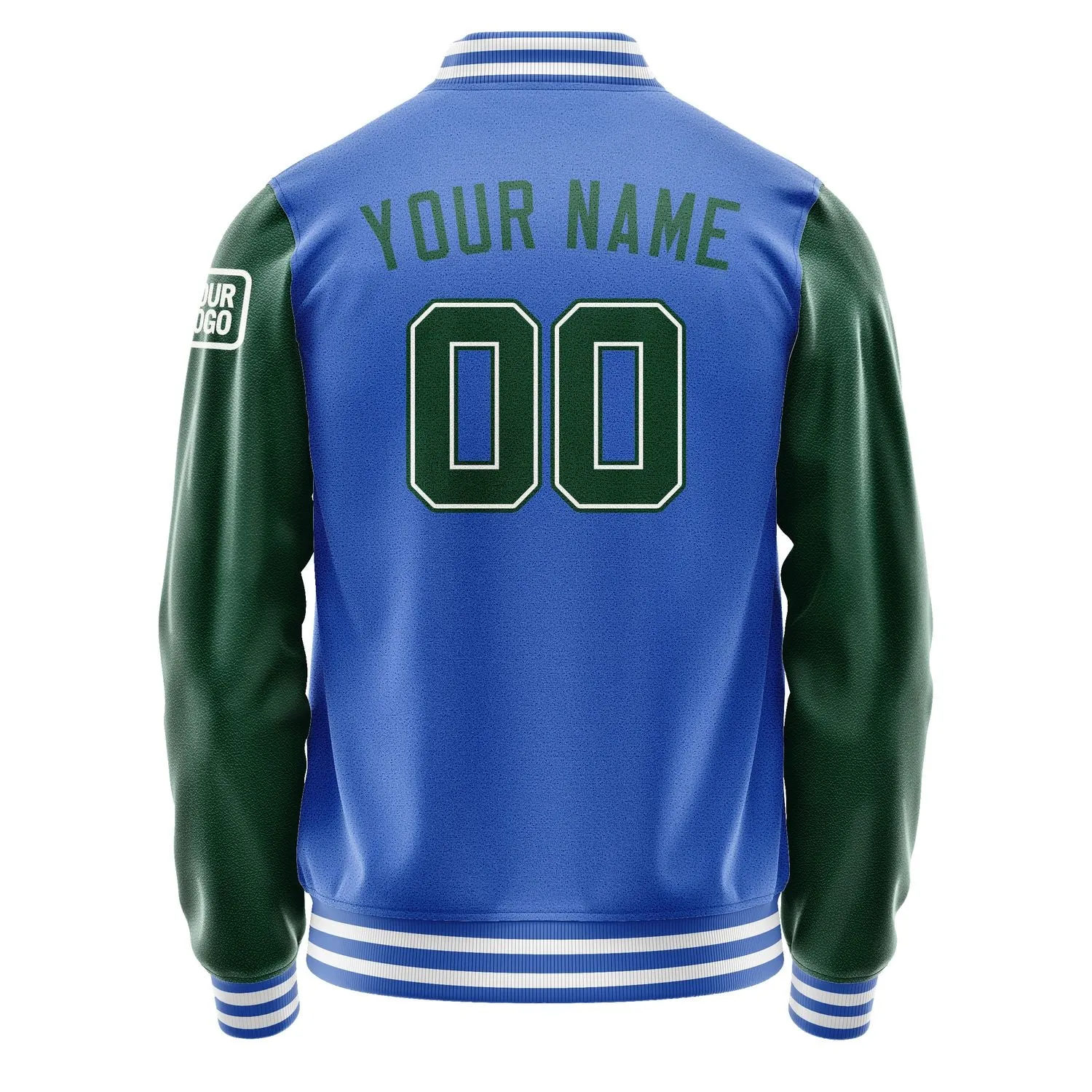 Custom Sky Blue Green Jacket sold by Tailorly product image thumbnail 3