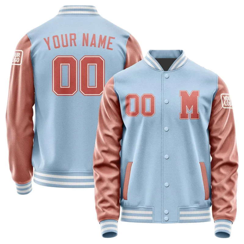 Custom Light Blue Copper Rose Jacket sold by Tailorly