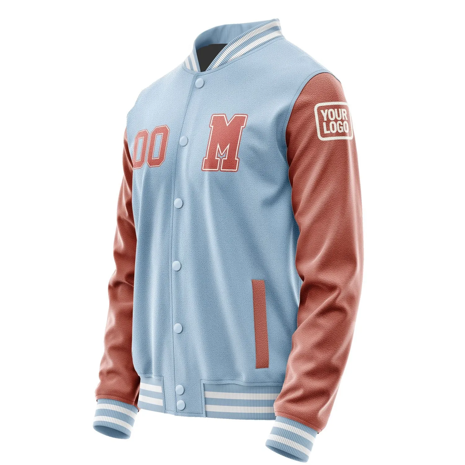 Custom Light Blue Copper Rose Jacket sold by Tailorly product image thumbnail 2