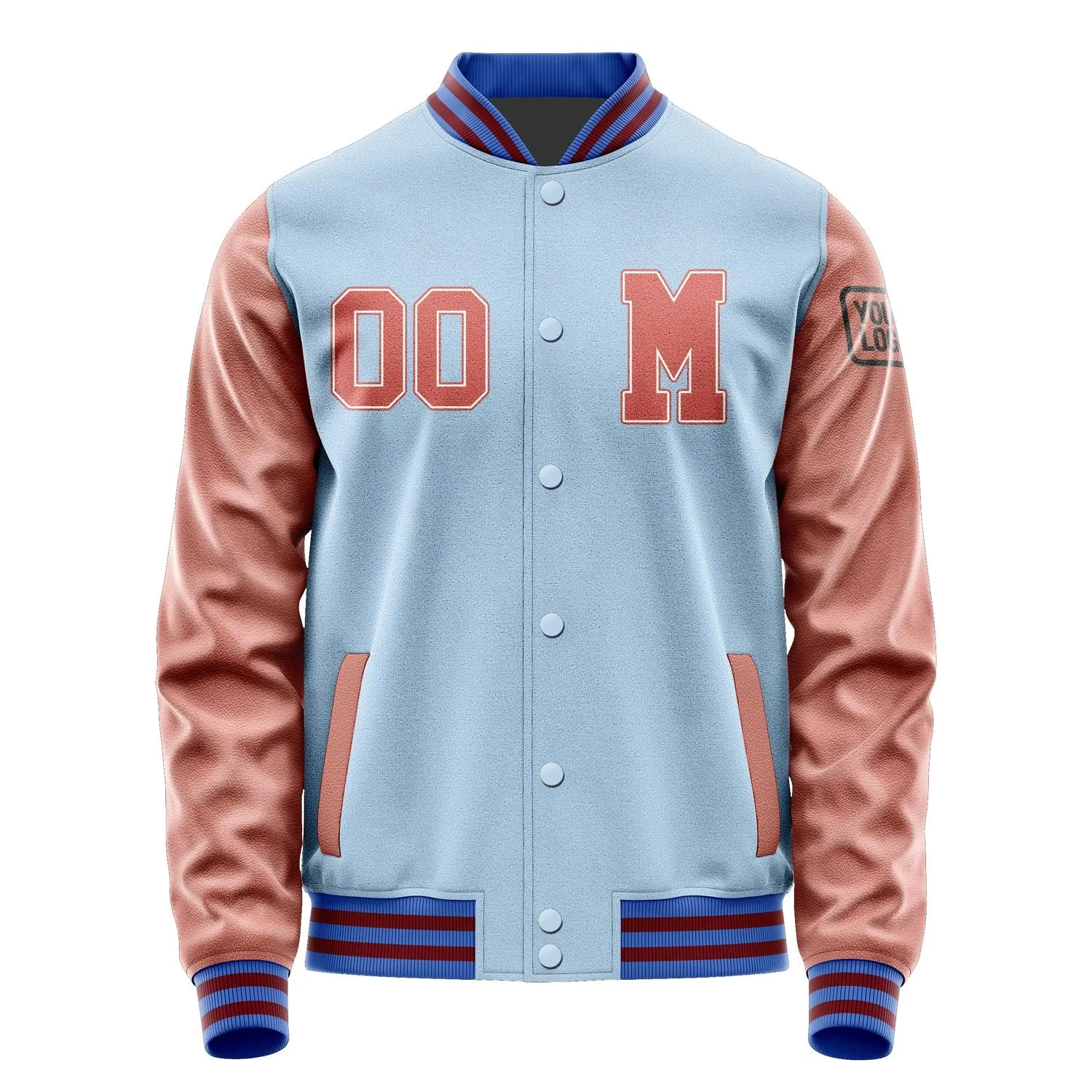 Custom Light Blue Copper Rose Jacket sold by Tailorly product image thumbnail 4