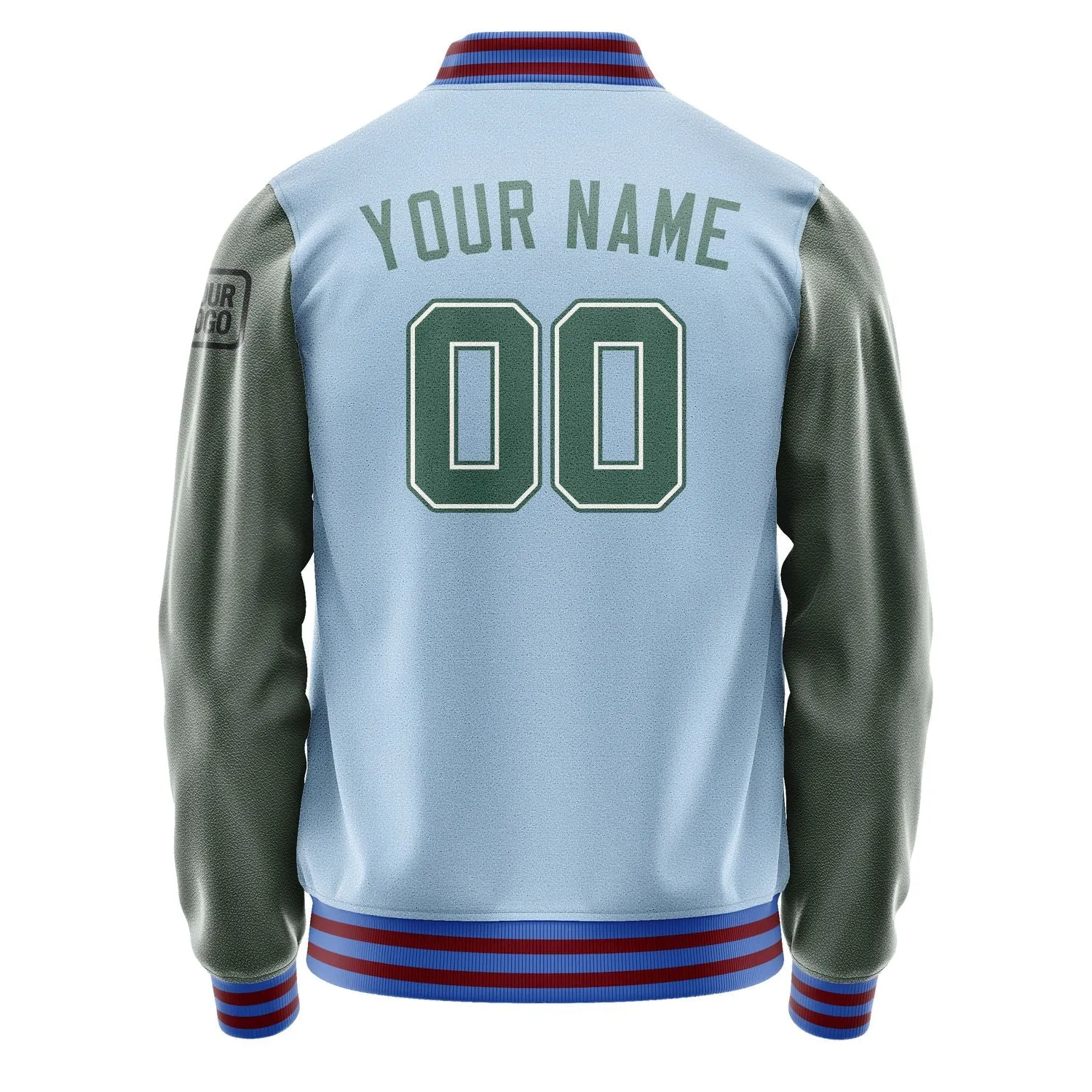 Custom Light Blue Blue Green Jacket sold by Tailorly product image thumbnail 3