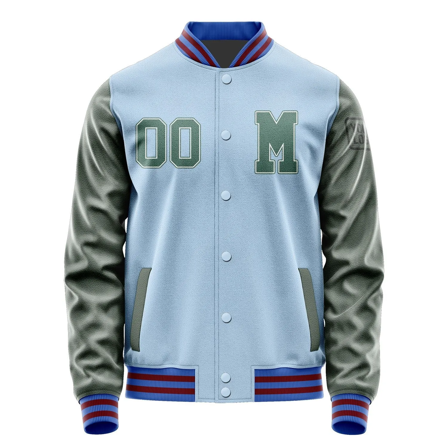 Custom Light Blue Blue Green Jacket sold by Tailorly product image thumbnail 4