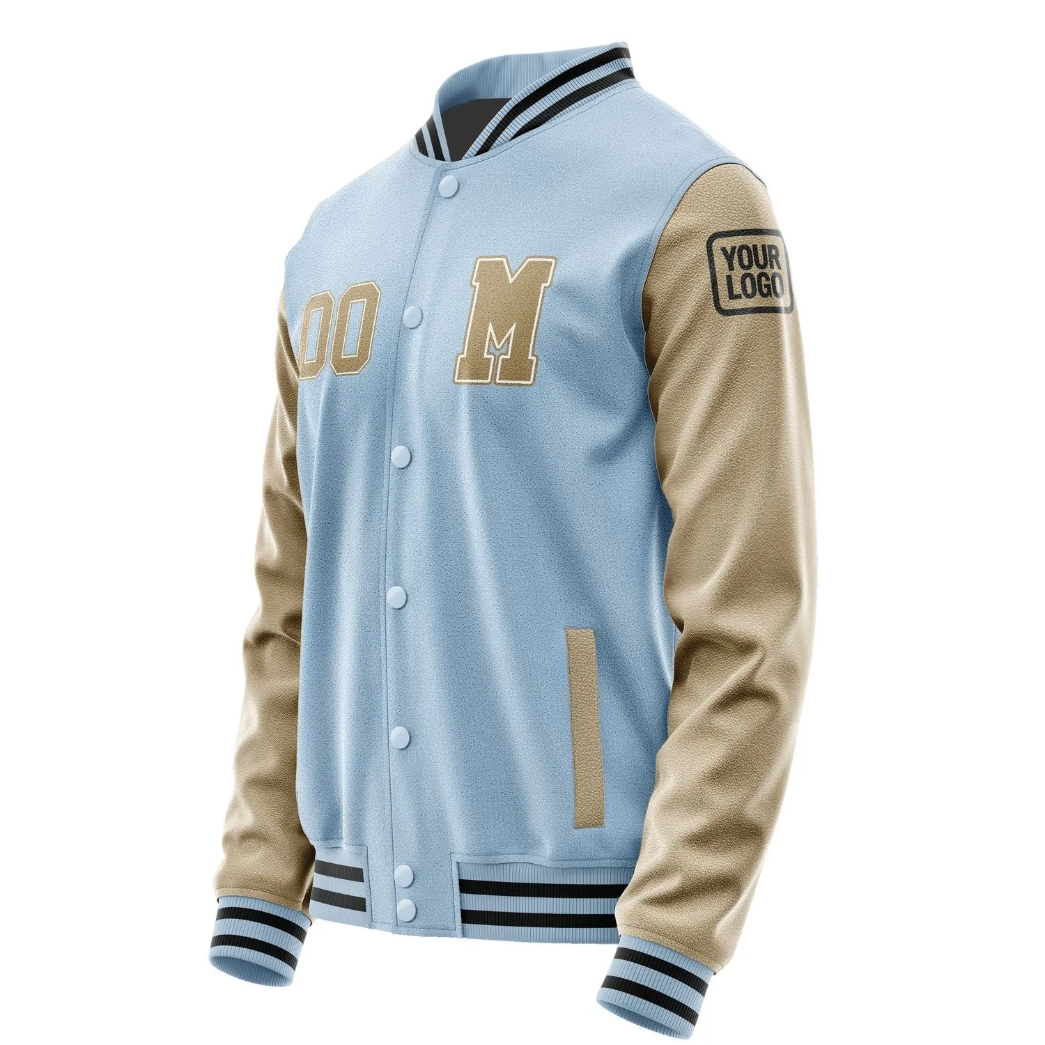 Custom Light Blue Light Khaki Jacket sold by Tailorly product image thumbnail 2