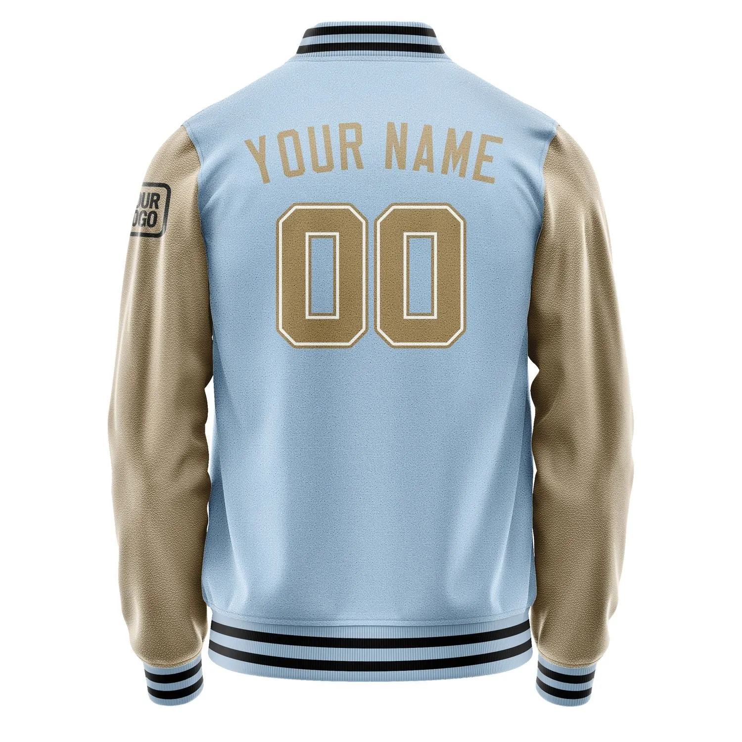 Custom Light Blue Light Khaki Jacket sold by Tailorly product image thumbnail 3