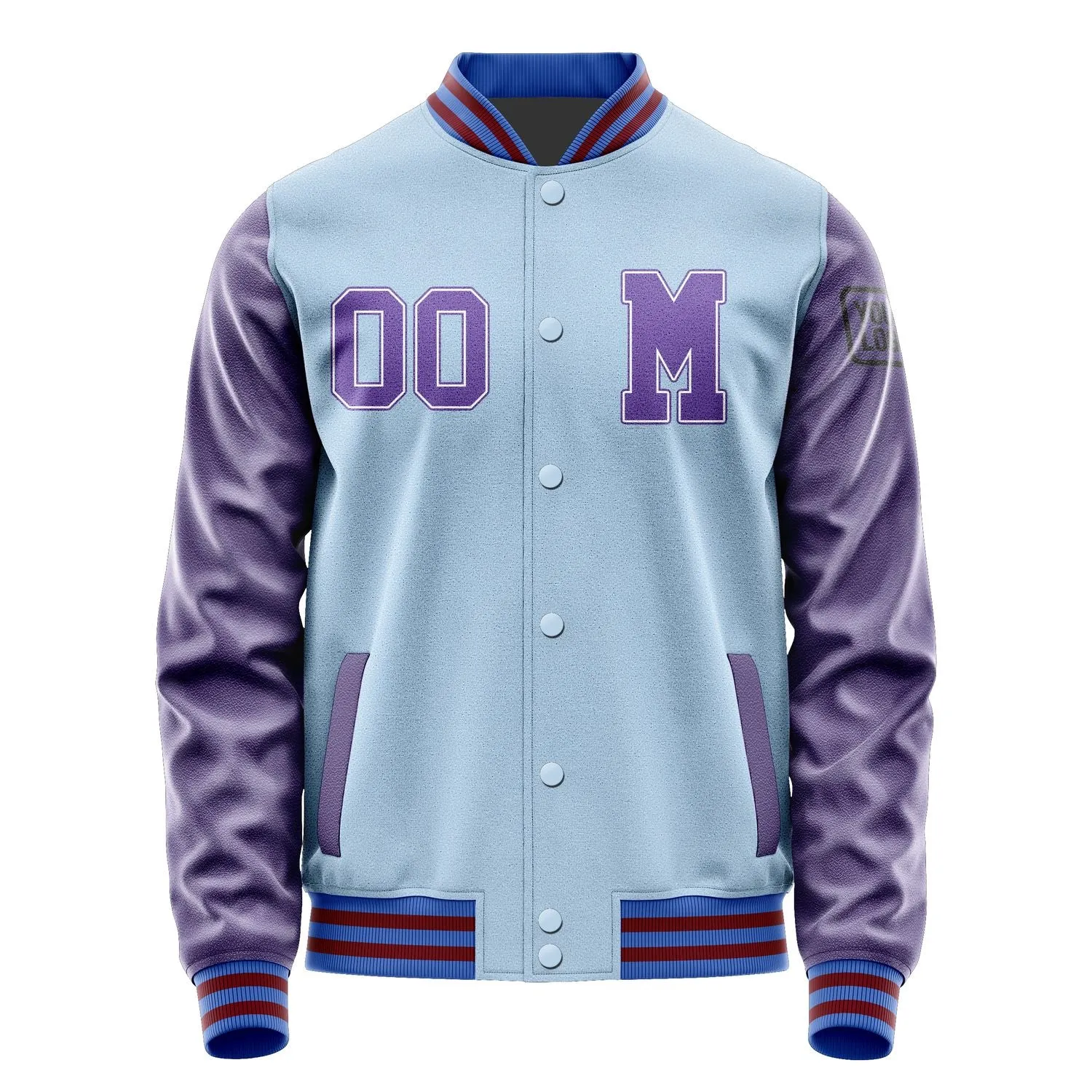Custom Light Blue Light Purple Jacket sold by Tailorly product image thumbnail 4