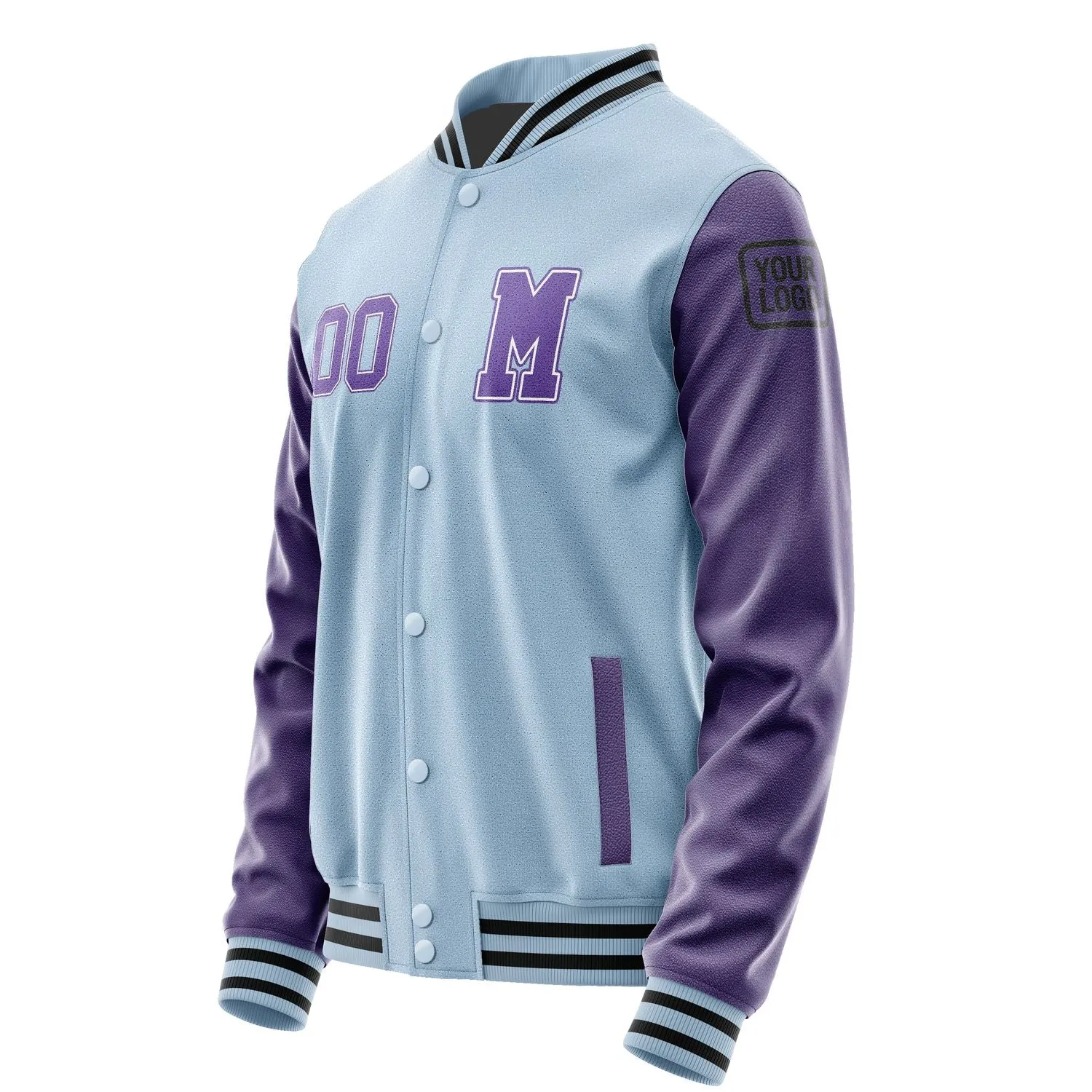 Custom Light Blue Light Purple Jacket sold by Tailorly product image thumbnail 2