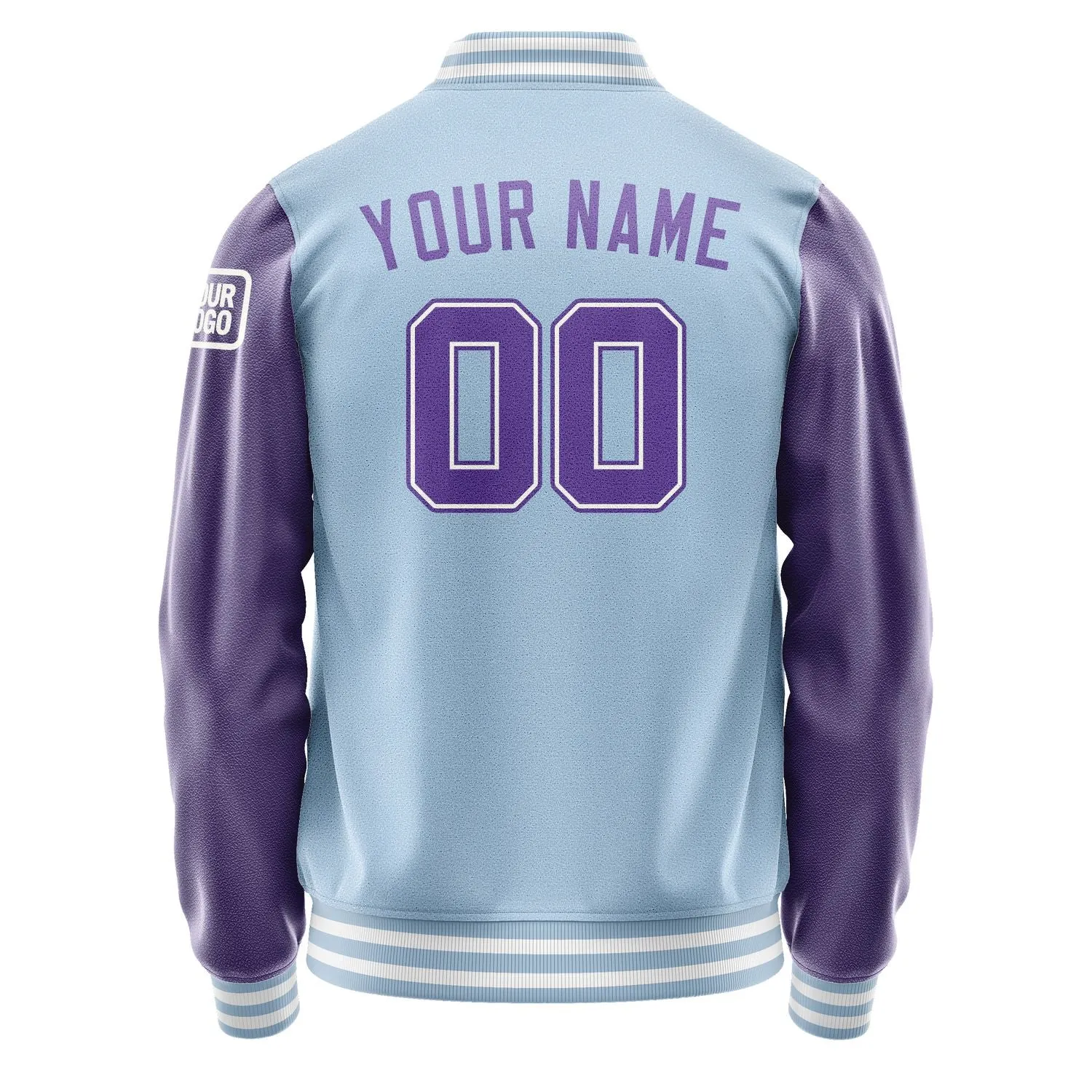 Custom Light Blue Light Purple Jacket sold by Tailorly product image thumbnail 3
