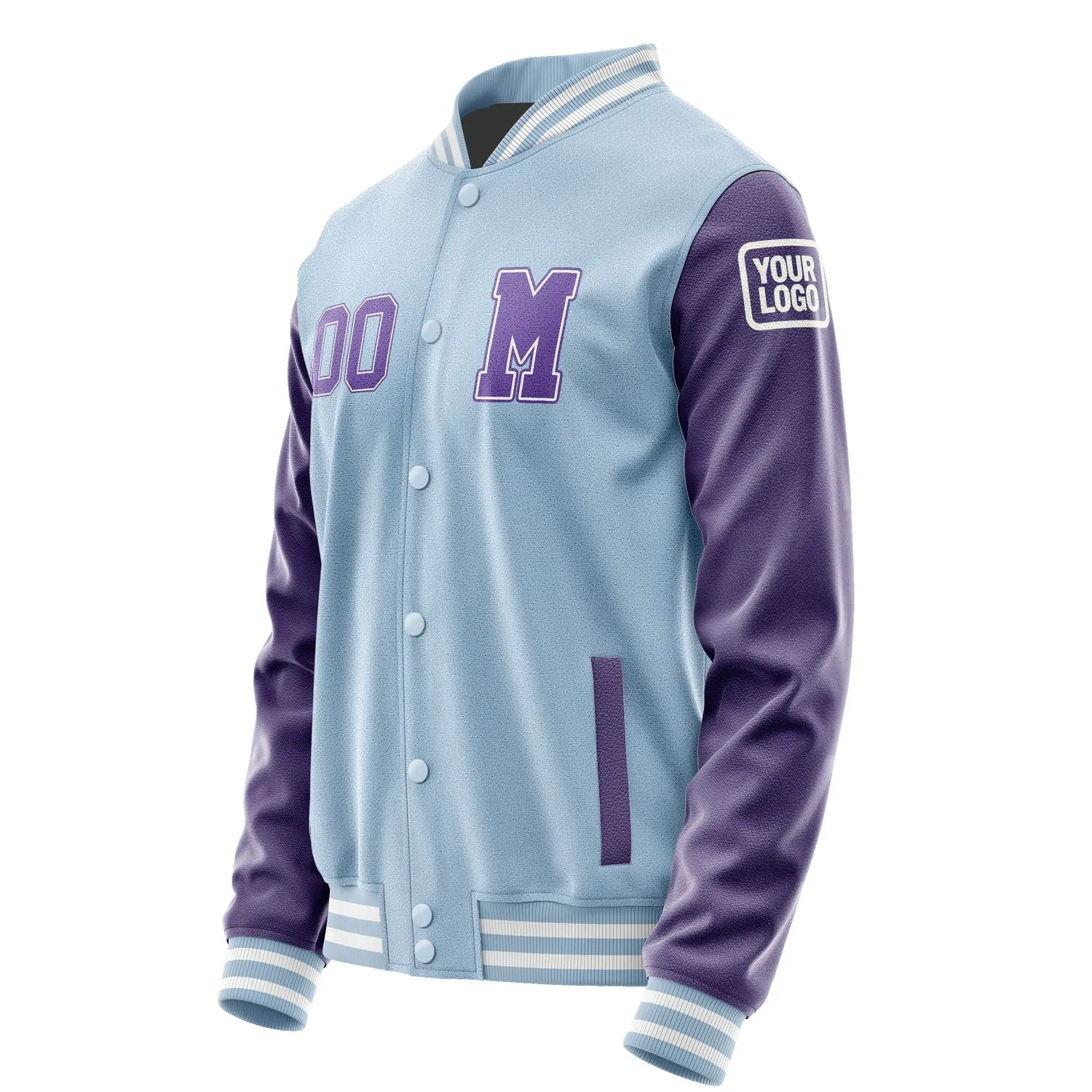 Custom Light Blue Light Purple Jacket sold by Tailorly product image thumbnail 2