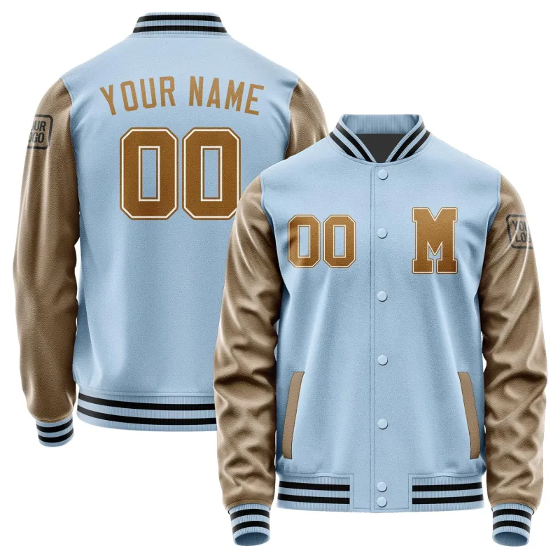 Custom Light Blue Khaki Jacket sold by Tailorly