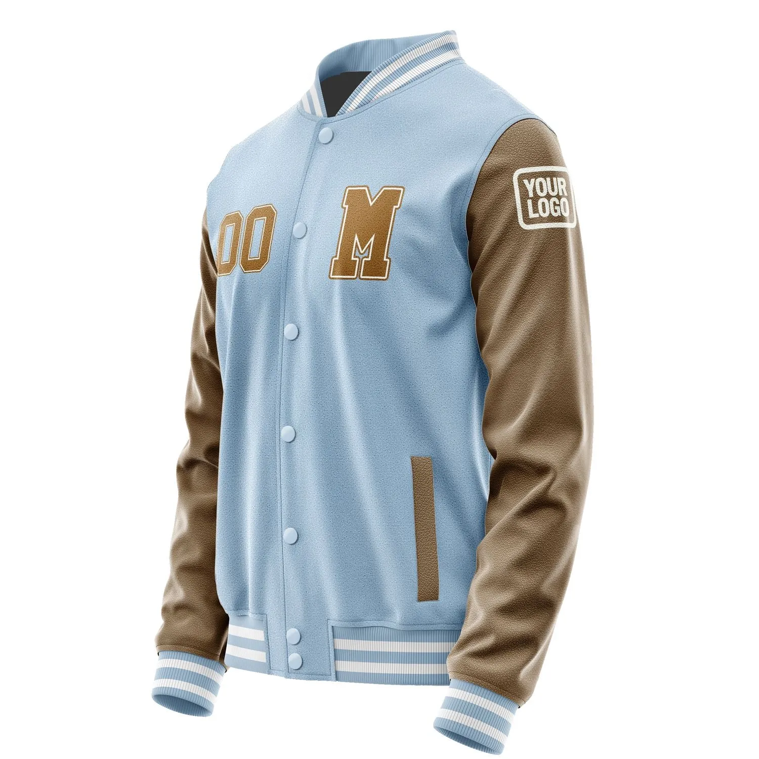 Custom Light Blue Khaki Jacket sold by Tailorly product image thumbnail 2