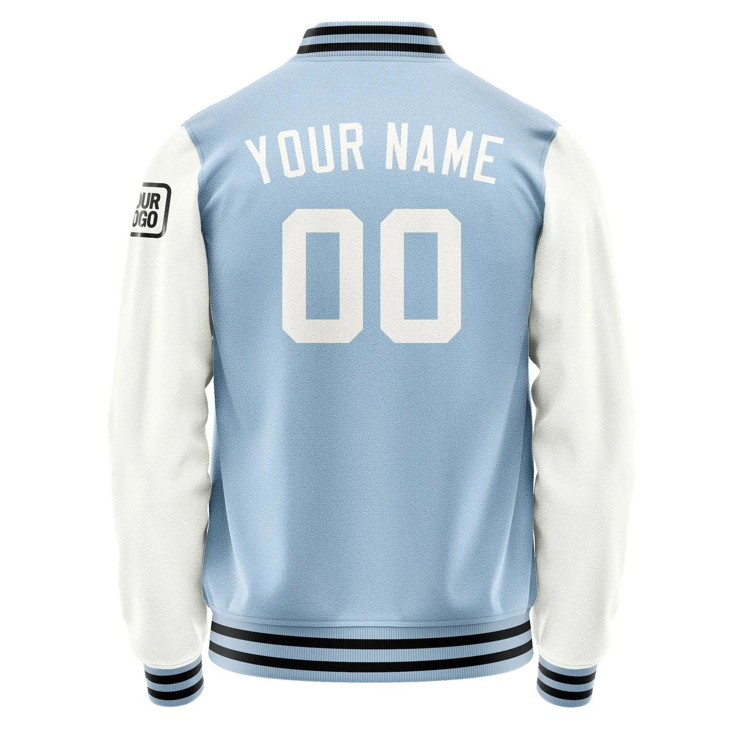 Custom Light Blue White Jacket sold by Tailorly product image thumbnail 3