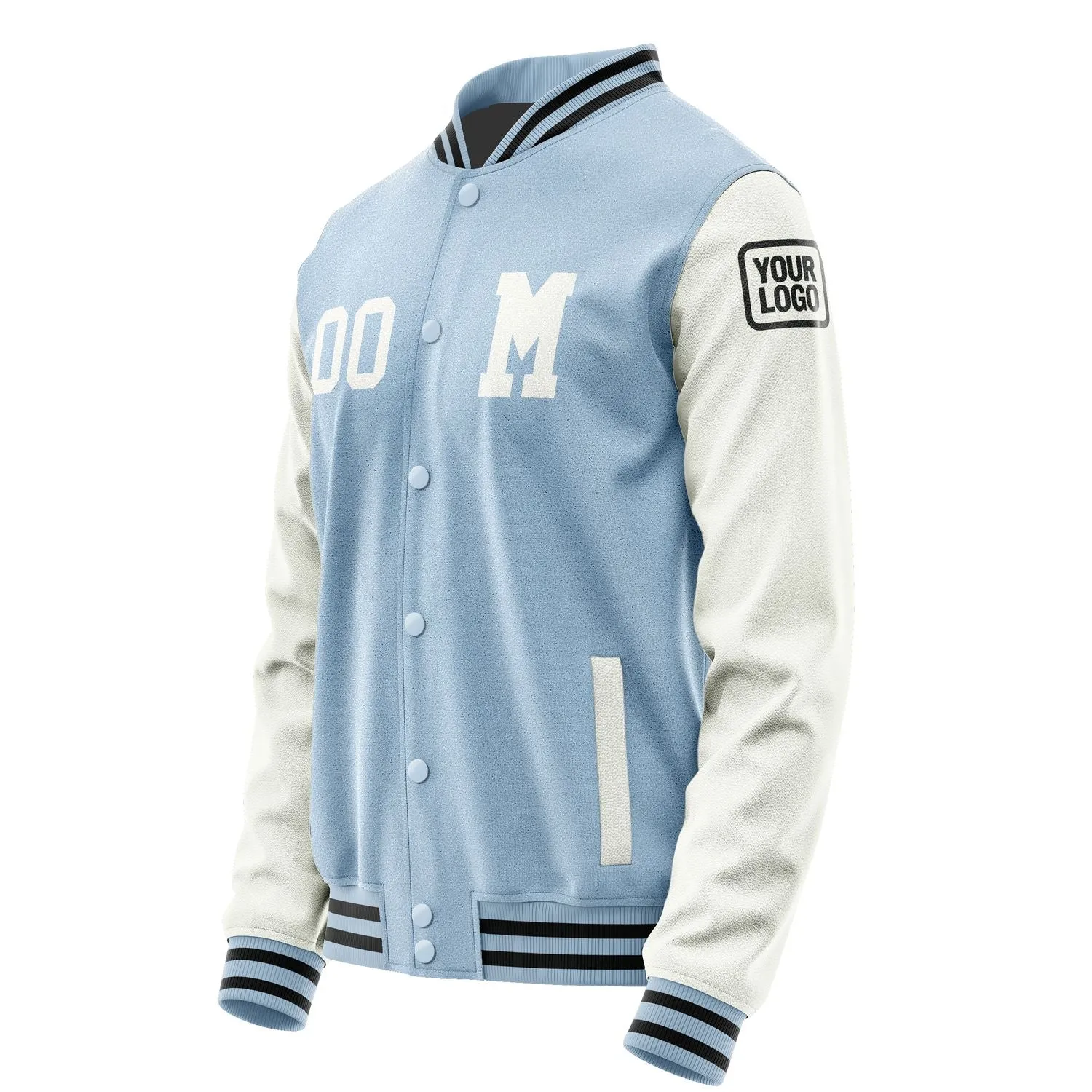 Custom Light Blue White Jacket sold by Tailorly product image thumbnail 2