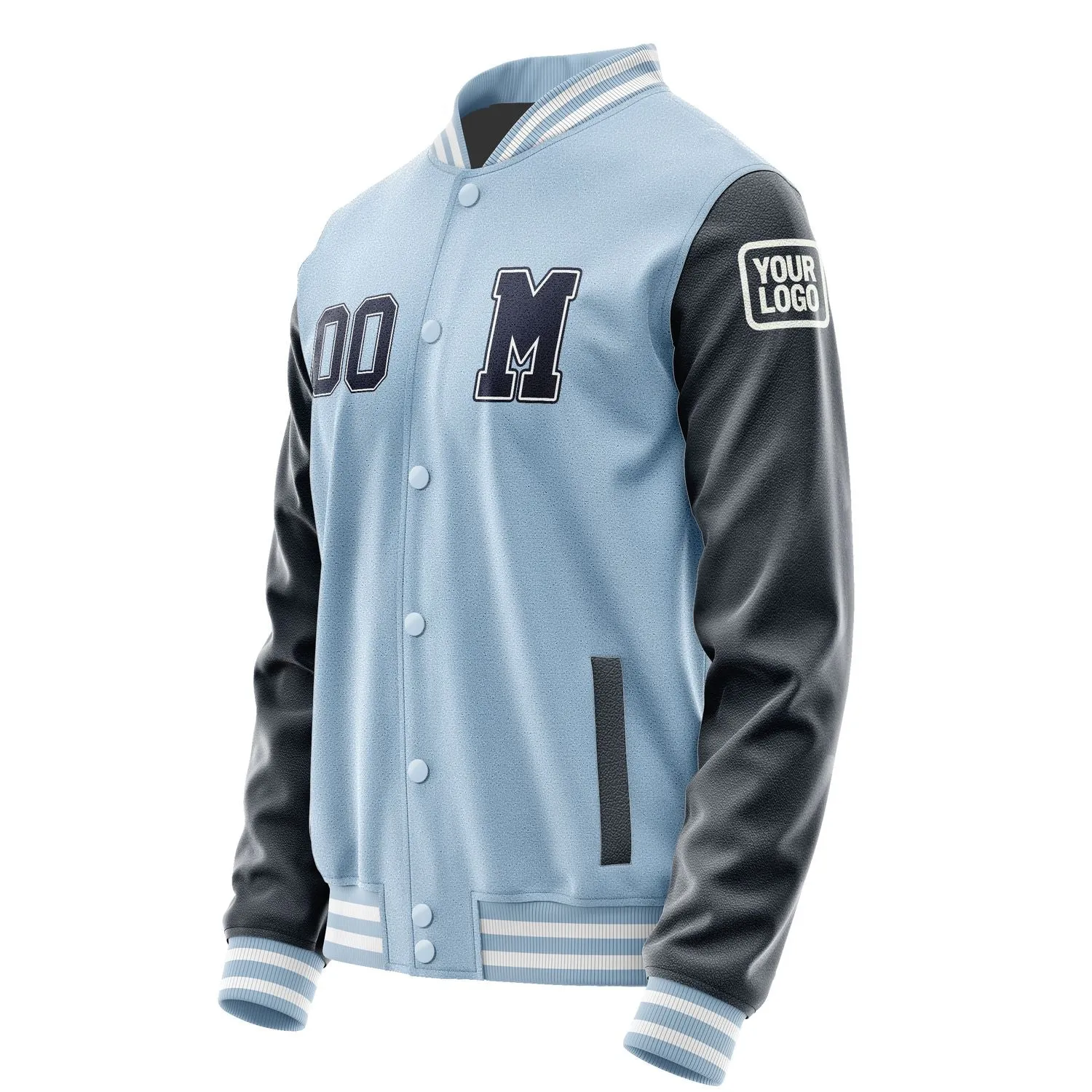 Custom Light Blue Navy Jacket sold by Tailorly product image thumbnail 2