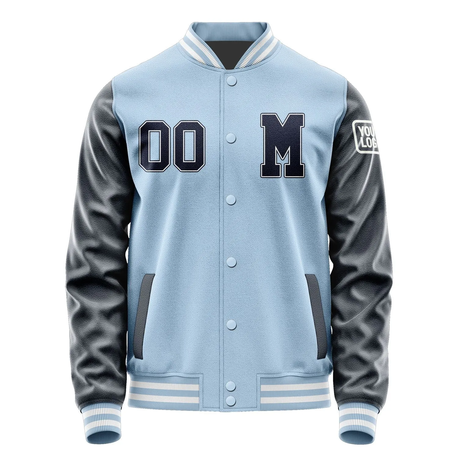 Custom Light Blue Navy Jacket sold by Tailorly product image thumbnail 4