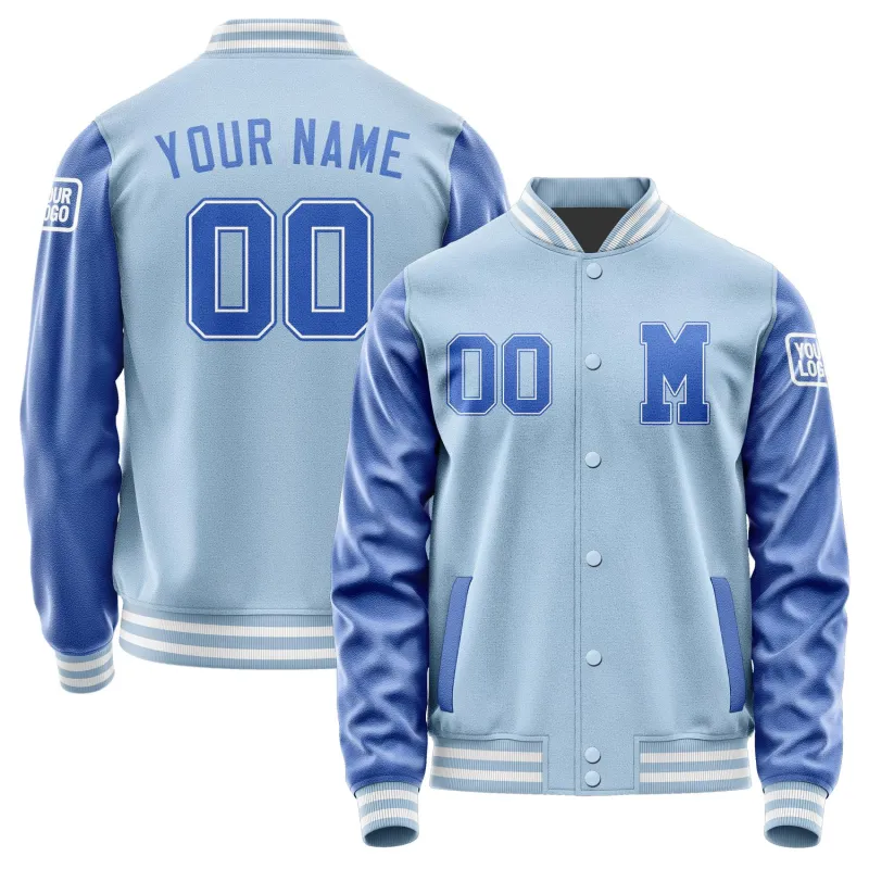 Custom Light Blue Sky Blue Jacket sold by Tailorly