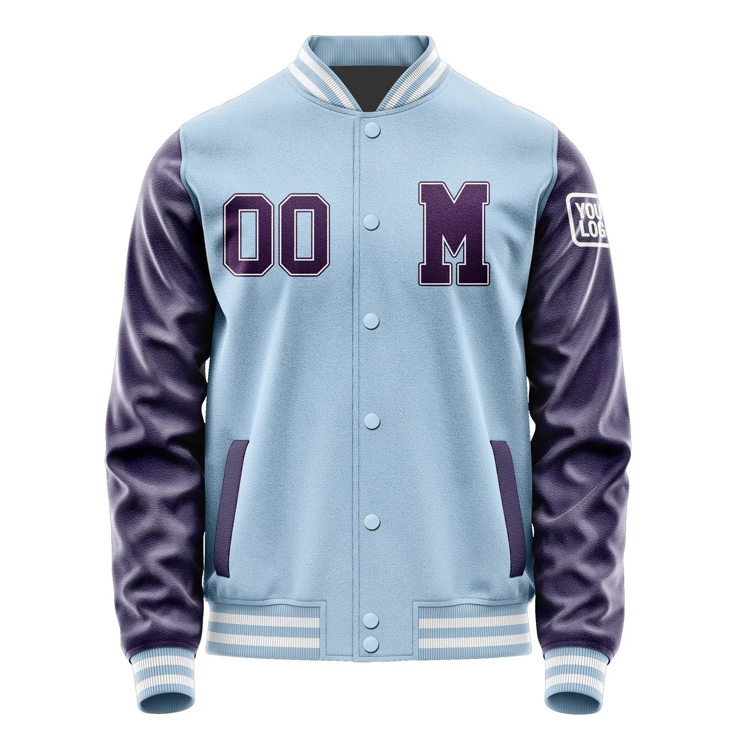 Custom Light Blue Purple Jacket sold by Tailorly product image thumbnail 4