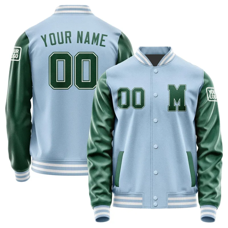 Custom Light Blue Green Jacket sold by Tailorly