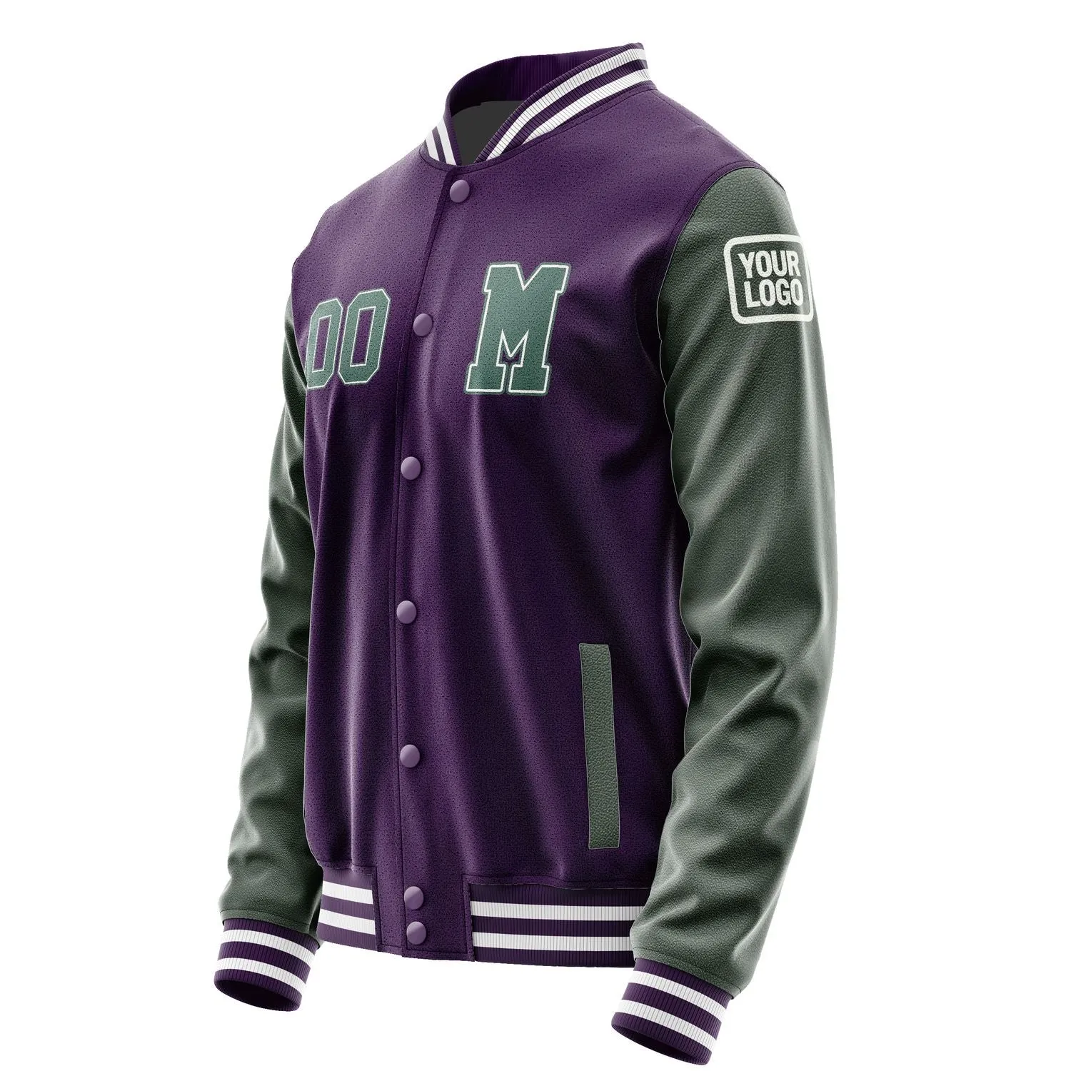 Custom Purple Blue Green Jacket sold by Tailorly product image thumbnail 2