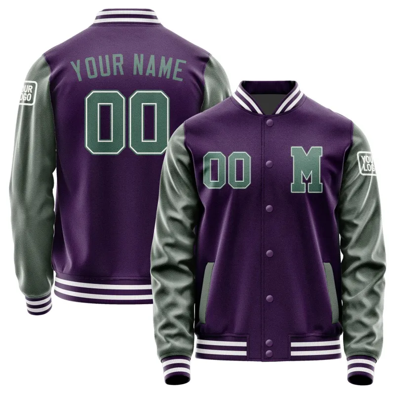 Custom Purple Blue Green Jacket sold by Tailorly