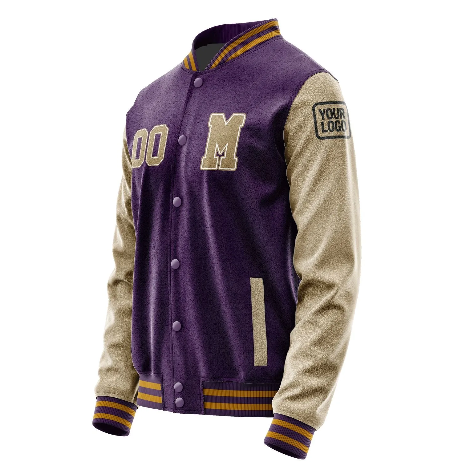 Custom Purple Light Khaki Jacket sold by Tailorly product image thumbnail 2