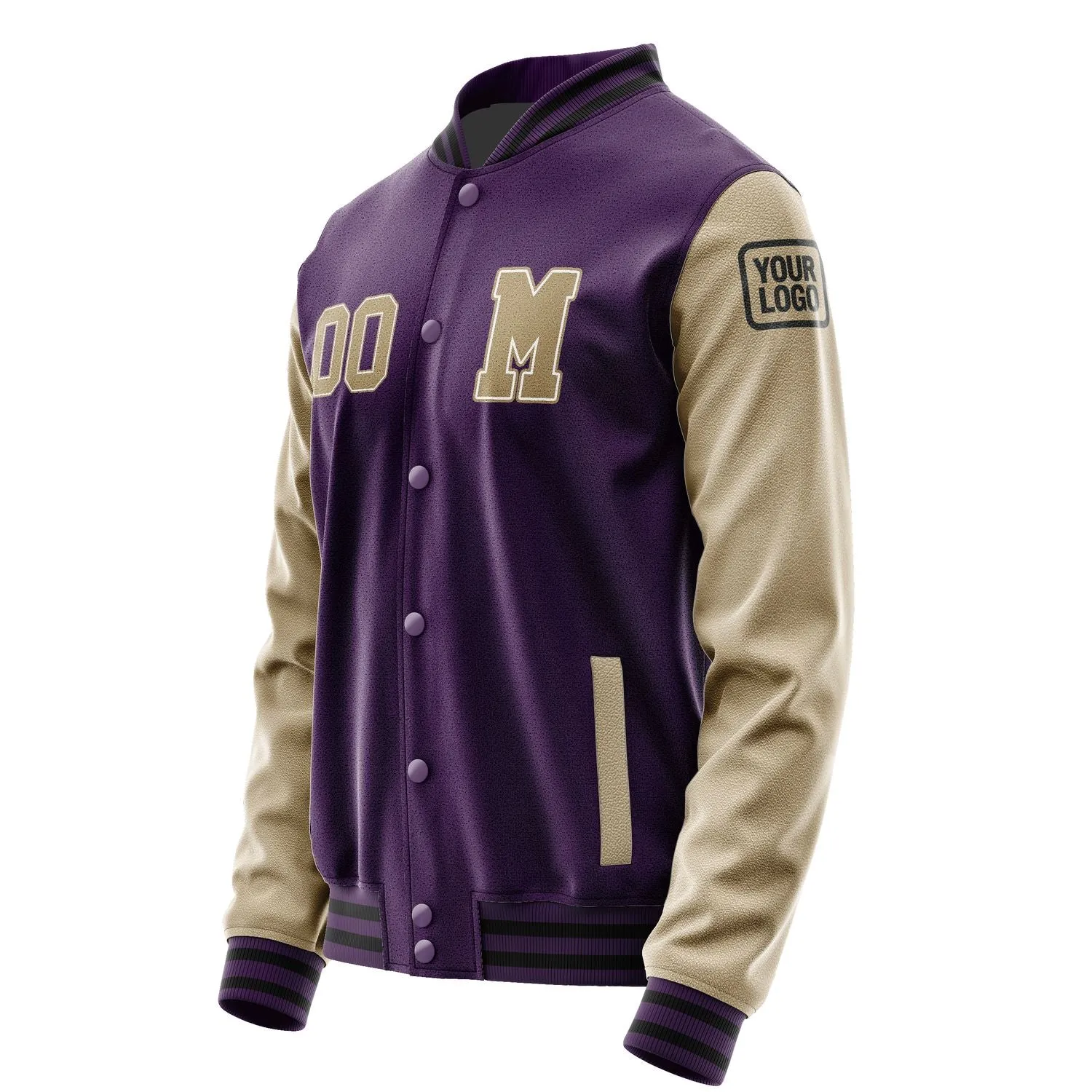 Custom Purple Light Khaki Jacket sold by Tailorly product image thumbnail 2