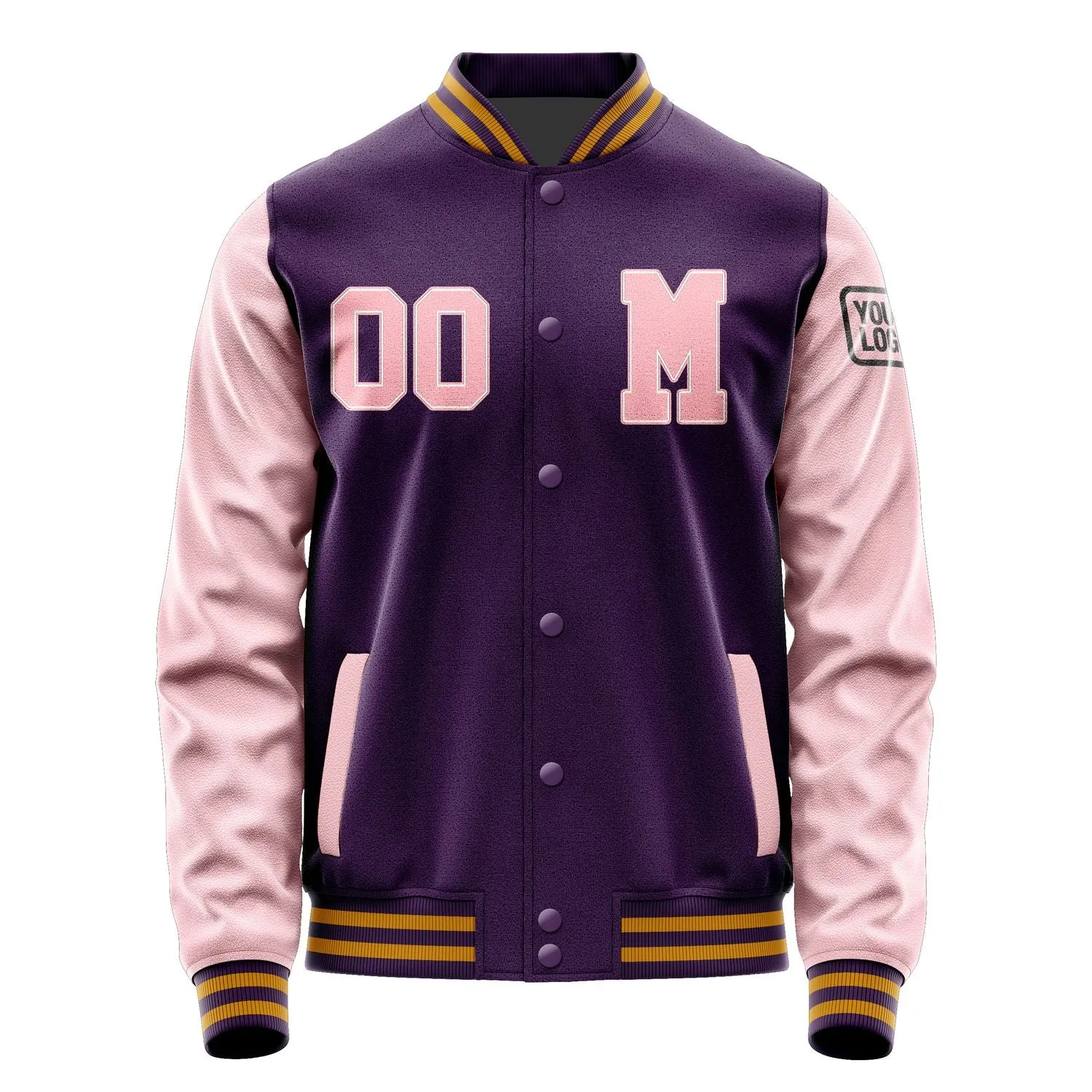 Custom Purple Light Pink Jacket sold by Tailorly product image thumbnail 4