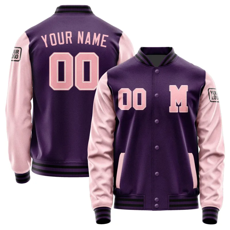 Custom Purple Light Pink Jacket sold by Tailorly