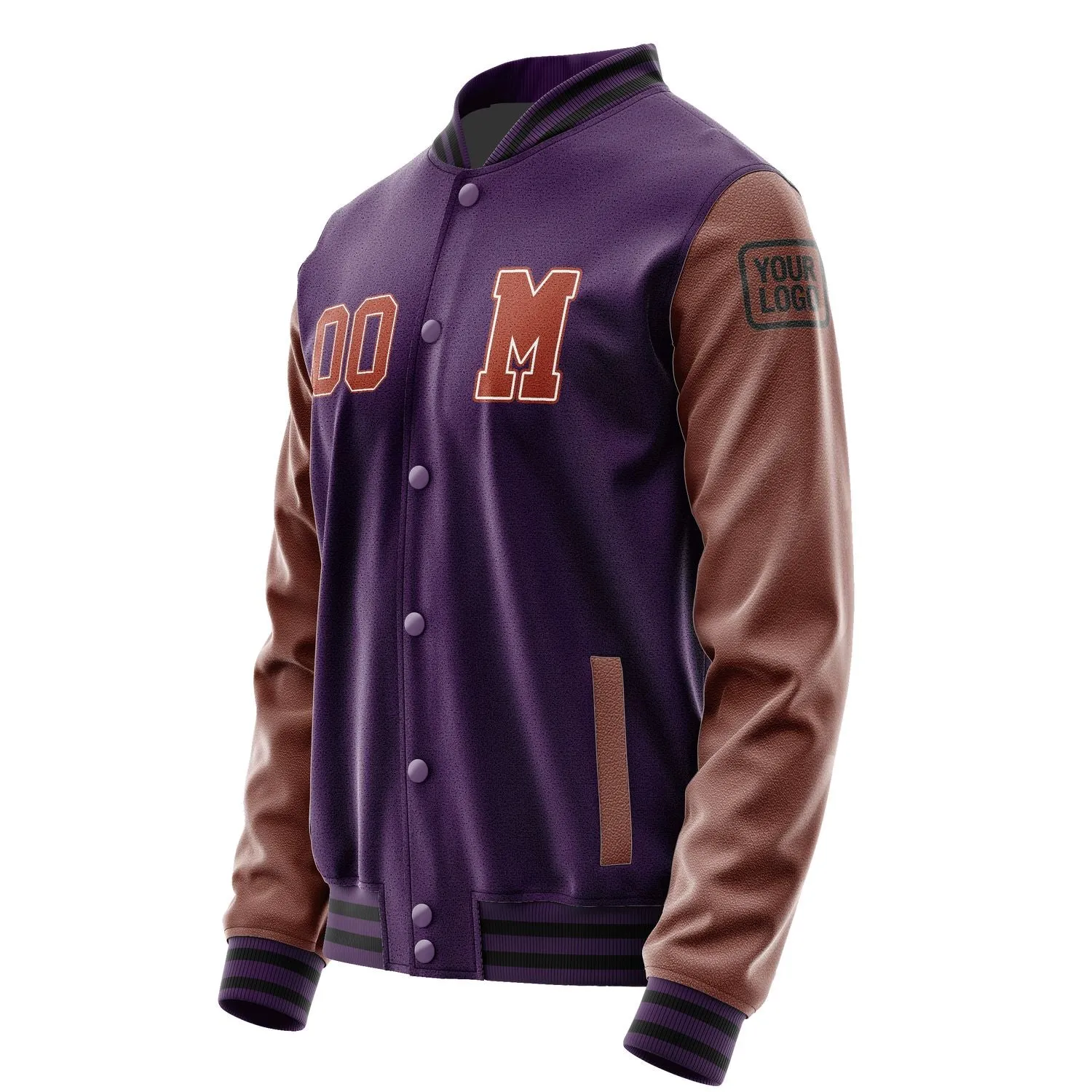 Custom Purple Coral Red Jacket sold by Tailorly product image thumbnail 2