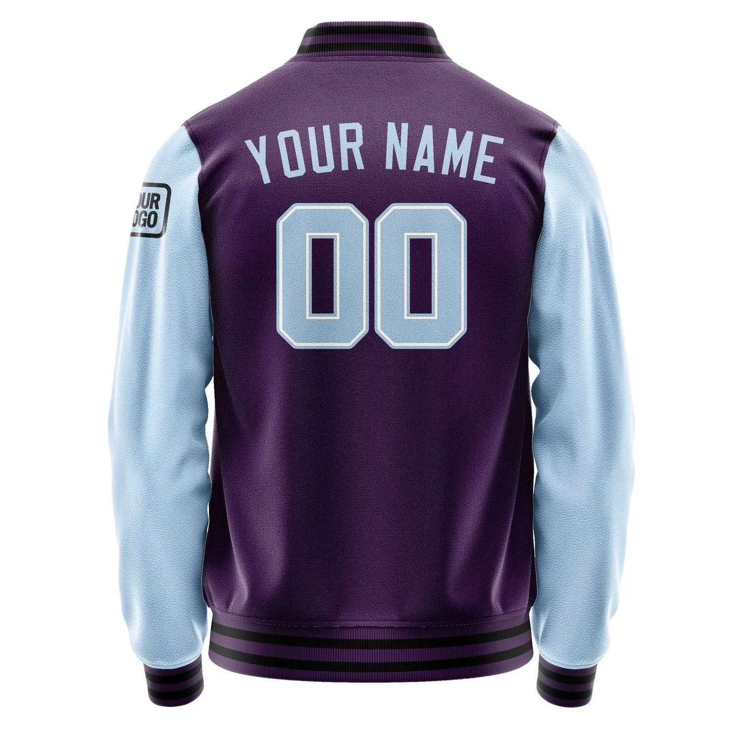 Custom Purple Light Blue Jacket sold by Tailorly product image thumbnail 3