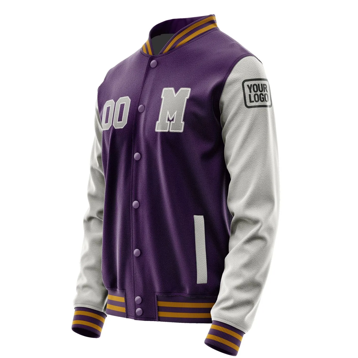 Custom Purple Gray Jacket sold by Tailorly product image thumbnail 2