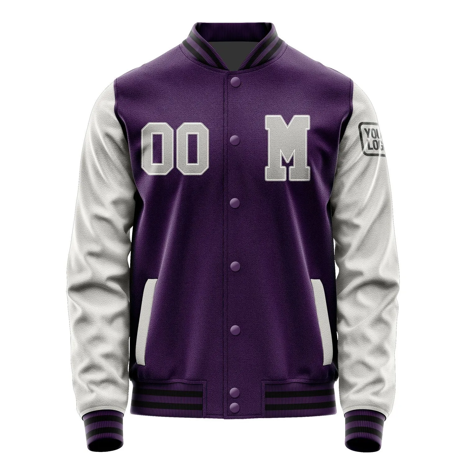 Custom Purple Gray Jacket sold by Tailorly product image thumbnail 4
