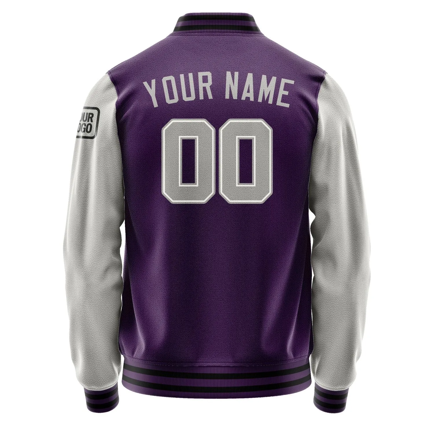 Custom Purple Gray Jacket sold by Tailorly product image thumbnail 3
