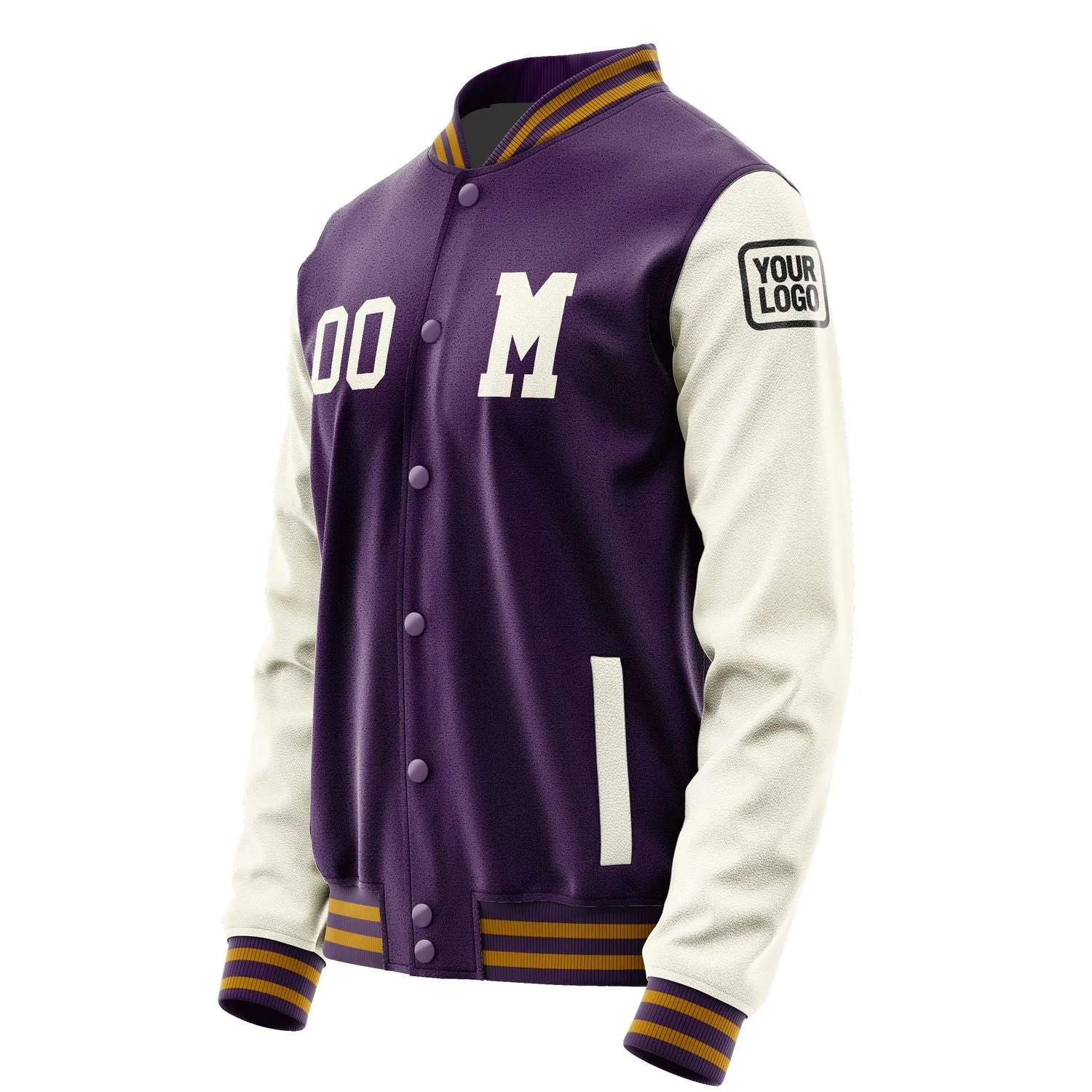 Custom Purple Cream Jacket sold by Tailorly product image thumbnail 2