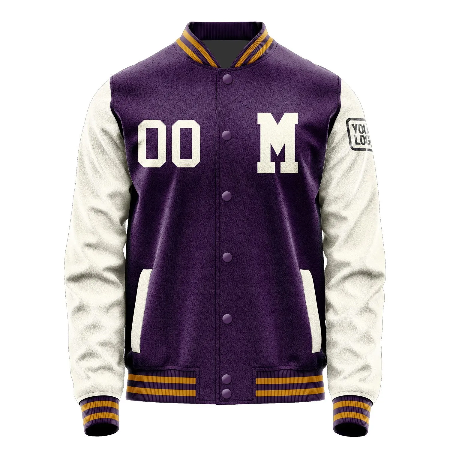 Custom Purple Cream Jacket sold by Tailorly product image thumbnail 4
