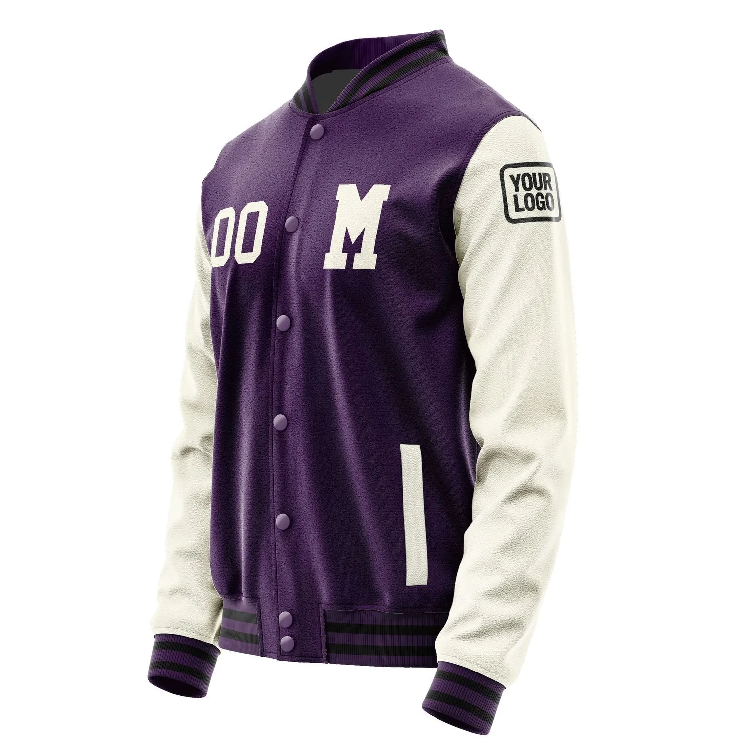 Custom Purple Cream Jacket sold by Tailorly product image thumbnail 2