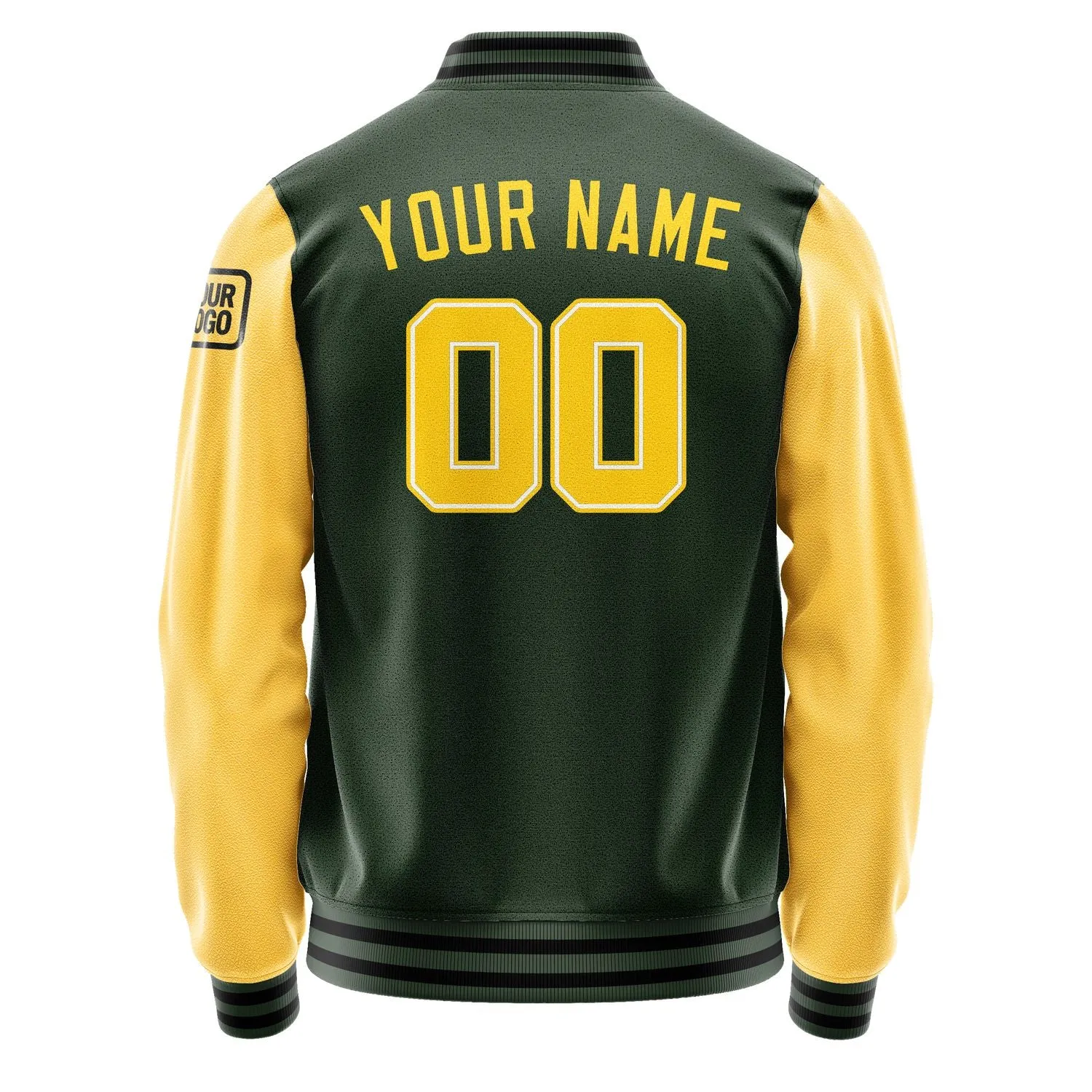 Custom Dark Green Gold Jacket sold by Tailorly product image thumbnail 3
