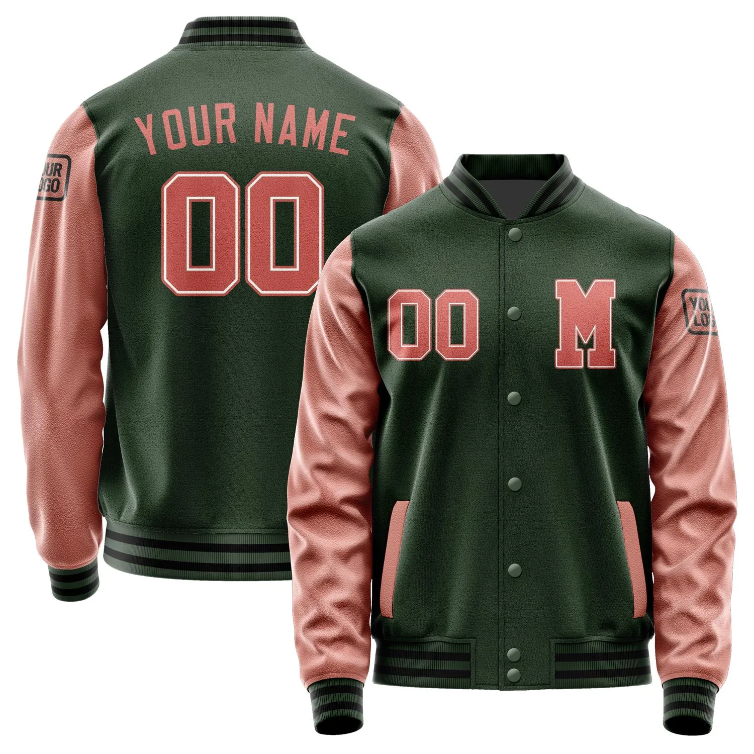 Custom Dark Green Copper Rose Jacket sold by Tailorly