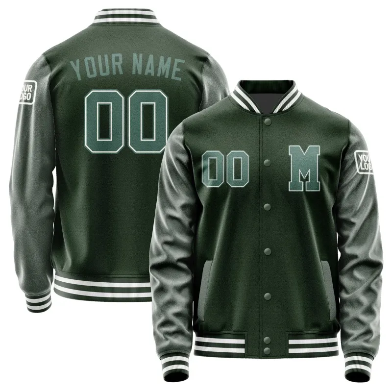 Custom Dark Green Blue Green Jacket sold by Tailorly